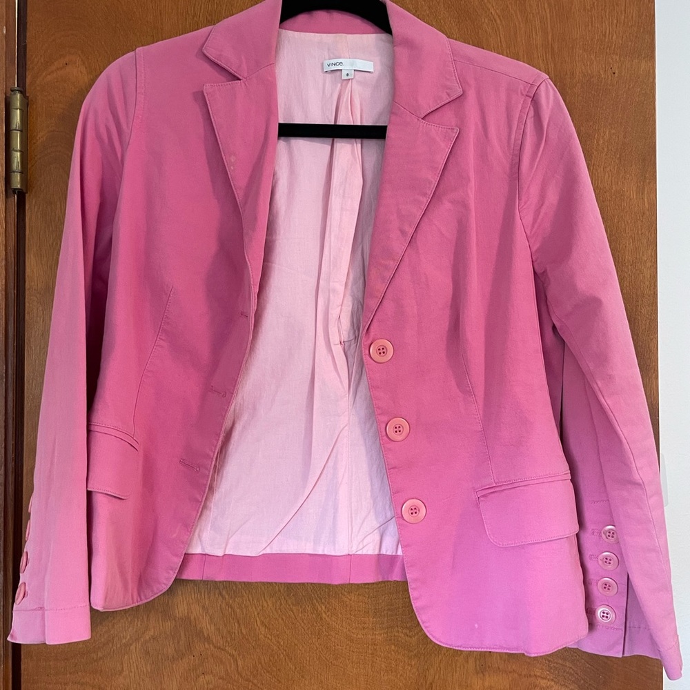 Vince pink blazer size 8